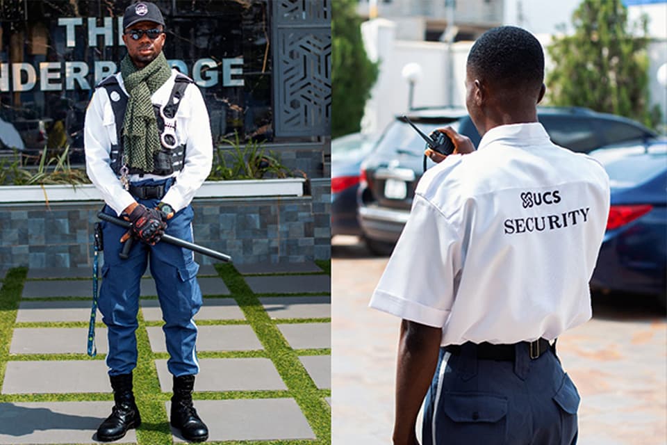 UCS Security guards on parade