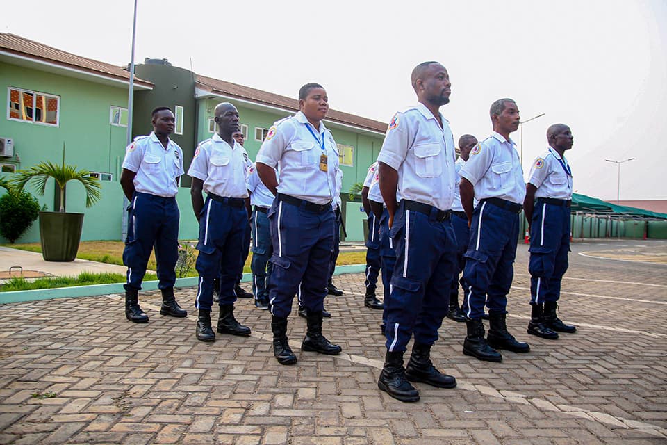 UCS Security guards on parade